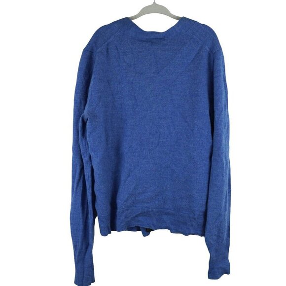 J. Crew Blue Merino Wool‎ Cardigan Sweater With Pockets Size S - Picture 5 of 6